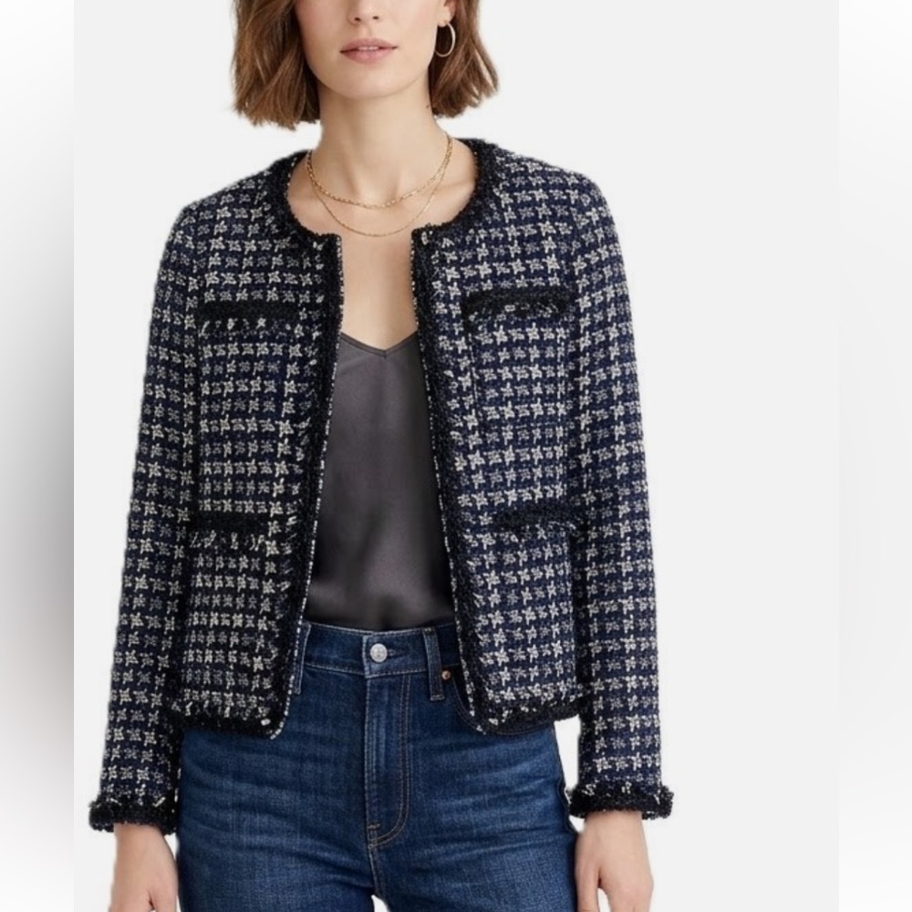J. Crew Lady Jacket Houndstooth Tweed